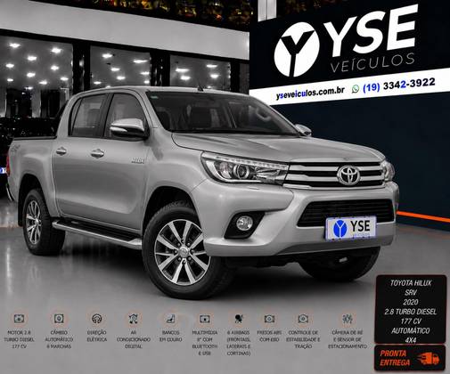 TOYOTA HILUX 2.8 SRV 4X4 CD 16V DIESEL 4P AUTOMÁTICO TOYOTA HILUX 2.8 SRV 4X4 CD 16V DIESEL 4P AUTOMÁTICO